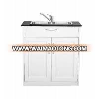 Commercial Double Vanity Bathroom With Wash Sink Basin